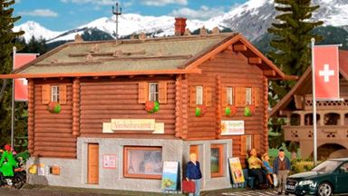 KIBRI 38021 — Туристический офис в Давосе, 1:87