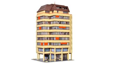 KIBRI 38218 — Жилой многоквартирный дом (свет), 1:87