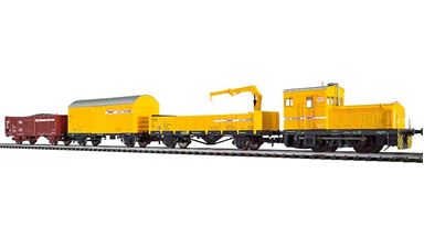 LILIPUT 230103 — Поезд технический «Wiebe» (тепловоз и 3 вагона), H0, V, H.F.WIEBE