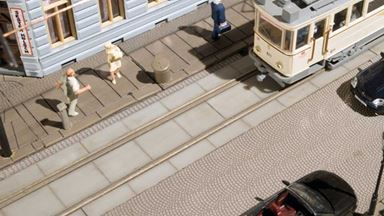 AUHAGEN 41617 — Набор для создания городских трамвайных путей, 1:87