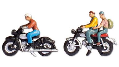 NOCH 15904 — Мотоциклисты (3 фигуры на двух мотоциклах), 1:87