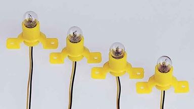 PIKO 55757 — Лампочки на подставке с проводами E5,5 (4 шт.), 1:72—1:120