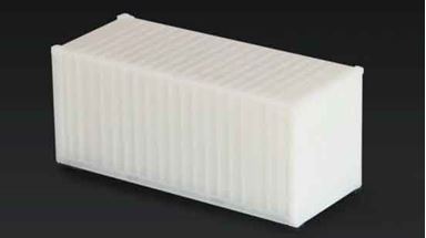 CMOD CON08720 white — 20 футовый контейнер (белый), 1:87