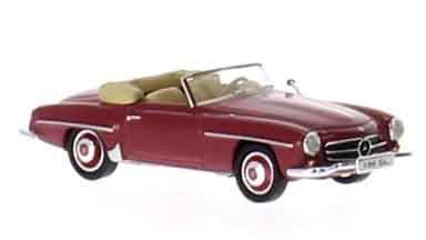RICKO 38093 — Родстер Mercedes-Benz® 190SL (темно-красный), 1:87, 1955—1963
