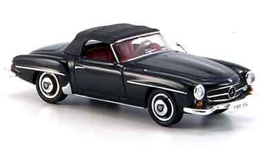 RICKO 38593 — Родстер Mercedes-Benz® 190SL (чёрный закрытый), 1:87, 1955—1963