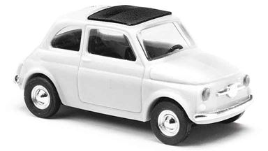 BUSCH 60208 — Автомобиль Fiat® 500, (цвет: белый, набор для сборки), 1:87