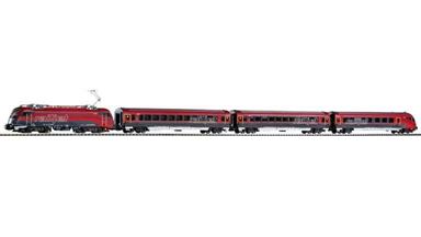 PIKO 58131 — Пассажирский поезд с электровозом Rh 1216 и 3-мя вагонами, H0, V, ÖBB