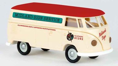 BREKINA 32732 — Микроавтобус Volkswagen® T1b «Midland Sign Service», 1:87, 1960, UK