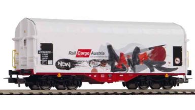 PIKO 58982 — Платформа крытая брезентом «Rail Cargo Austria» с граффити, H0, VI, Rail Cargo Austria