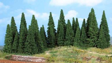 HEKI 2241 — Пихты (35 деревьев ~50—120 мм), 1:72—1:120 сделано в Германии