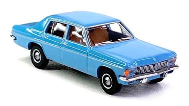 BREKINA 20726 — Автомобиль бизнес-класса Opel® Kapitän B (небесно-голубой), 1:87, 1961—1980