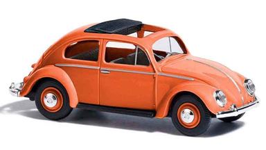 BUSCH 52953 — Автомобиль Volkswagen® Käfer «жук» с люком (красный коралл), 1:87, 1953