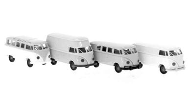 BREKINA 10210x1 — Микроавтобус Volkswagen® T1 (1 автомобиль, цвет в ассортименте), 1:87