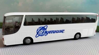 RUSAM-BUS-SETRA-S315-10 — Экскурсионный автобус SETRA S315 «Спутник» (зеркала и дворники), 1:87