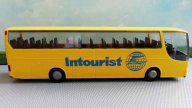 RUSAM-BUS-SETRA-S315-20 — Экскурсионный автобус SETRA S315 «Intourist» (зеркала и дворники), 1:87