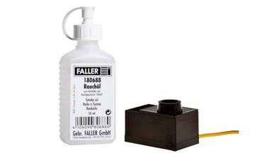 FALLER 180690 — Генератор дыма для зданий и сооружений (16 В) и масло 50 мл (набор), N-TT-H0