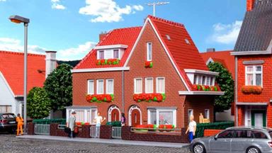 KIBRI 38325 — Жилой дом «Amselweg», 1:87