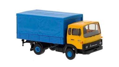 BREKINA 34725 — Среднетоннажный грузовой автомобиль Magirus® MK (сине-желтый), 1:87, 1975