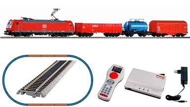 PIKO 59015 — Цифровой стартовый набор «Грузовой поезд с электровозом BR 185», H0, VI, DB AG, SmartControl WLAN