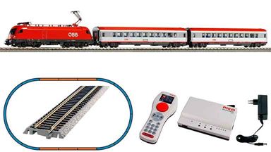 PIKO 59104 — Цифровой стартовый набор «Пассажирский состав с электровозом Rh 1116», H0, VI, ÖBB, SmartControl WLAN