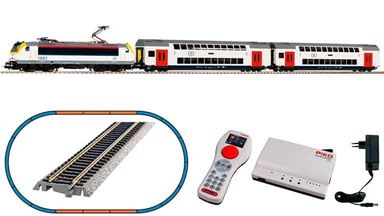 PIKO 59108 — Цифровой стартовый набор «Пассажирский поезд с электровозом 186», H0, VI, SNCB