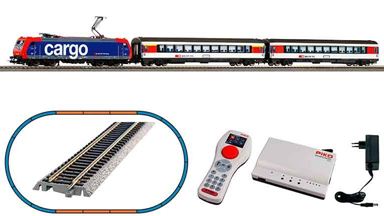 PIKO 59107 — Цифровой стартовый набор «Пассажирский состав с электровозом», H0, VI, SBB, SmartControl WLAN