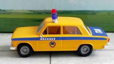 RUSAM-VAZ-2106-01 — Автомобиль ВАЗ-2106 «ГАИ» (синий багажник), 1:87, 1976—1991, СССР