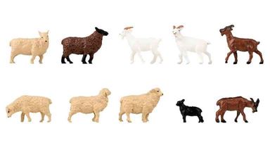 FALLER 151921 — Овцы и козы (10 фигурок), 1:87