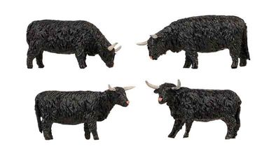 FALLER 151957 — Горный скот черный (4 фигурки), 1;87