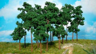HEKI 1953 — Сосны (9 деревьев ~100—160 мм), 1:72—1:120, сделано в Германии