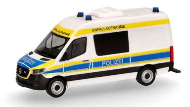 HERPA 097758 — Микроавтобус Mercedes-Benz® Sprinter с высокой крышей «Polizei», 1:87