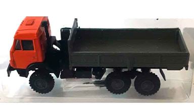 RUSAM-KABAZ-4310-10-350 — Автомобиль КабАЗ (оранж/серый низкий борт б/спал), 1:87, 1979, СССР