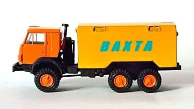 RUSAM-KABAZ-4310-54-341 — Автомобиль КабАЗ кунг «ВАХТА», 1:87, 1979, СССР