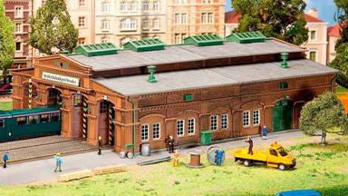 FALLER 191823 — Трамвайное депо в Дрездене, 1:87, 1921—1945