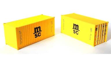 CMOD CON08720 msc — 20 футовые контейнеры «msc» (2 шт.), 1:87