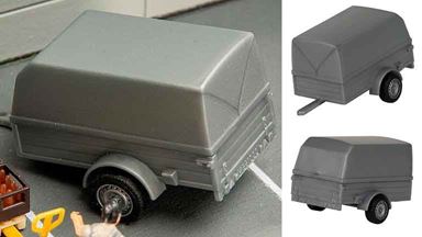 FALLER 180864 — Прицеп для легковых автомобилей (для сборки), 1:87, 1946–1977