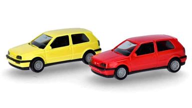 HERPA 014014 — Автомобили Volkswagen® Golf III VR6 (2 шт. для сборки), 1:87