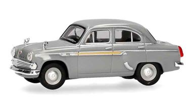 HERPA 023672-006 — Автомобиль «Москвич-403» (серый), 1:87, 1962—1965