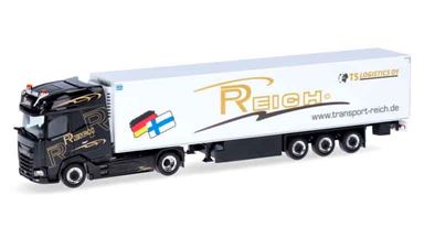 HERPA 318112 — Седельный тягач DAF® XG+ с полуприцепом-рефрижератором «Reich», 1:87