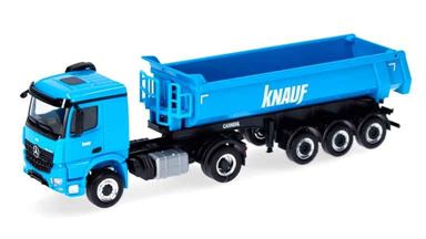 HERPA 319096 — Седельный тягач Mercedes-Benz® Arocs с полуприцепом-самосвалом «Knauf», 1:87