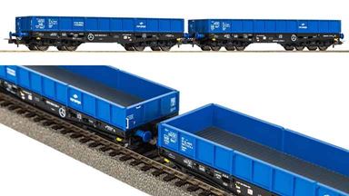 PIKO 28313 — Платформы 401Zb (2 вагона), H0, VI, PKP Cargo