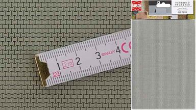 BUSCH 7035 — Брусчатка (2 листа картона ~210 × 148 мм), 1:72—1:120