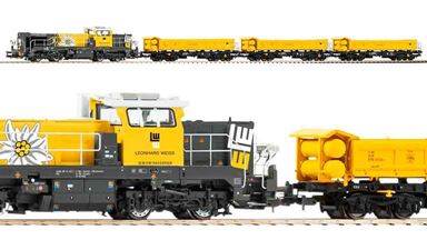 PIKO 58161 — Тепловоз DE18 (звук PluX20) и 3 вагона Fakks127, H0, VI, Leonhard Weiss