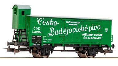 PIKO 24561 — Вагон для транспортировки пива «Česko-Budějovické pivo», H0, III, ČSD