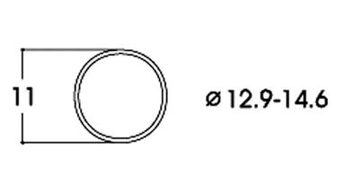 ROCO 40070 — Фрикционный обод ⌀11 мм (10 шт.), H0