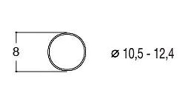 ROCO 40069 — Фрикционный обод ⌀8 мм., для колёс ⌀10,3-12,8 мм. (10 шт.), H0