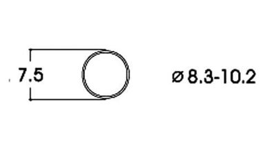 ROCO 40068 — Фрикционный обод ⌀8,3—10,2 мм (10 шт.), H0