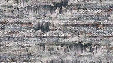 BUSCH 7415 — Выветренная каменная стена (картон, 210 × 148 мм, 2 шт.), 1:72—1:120