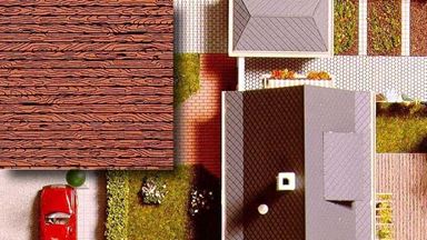 BUSCH 7039 — Деревянные настилы (картон ~210 × 148 мм, 2 шт.), 1:72—1:120