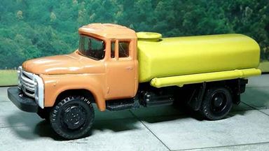 RUSAM-ZIL-130-65-340 — Автомобиль-цистерна ЗИЛ 130 (оранжево-жёлтый), 1:87, 1963—1986, СССР